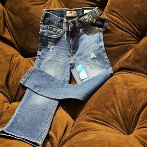 Jordache Blue Jeans with Modern Ombré Effect